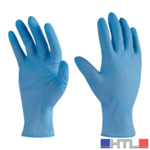 GUANTO MONOUSO IN NITRILE 'ONE SHOT AZUL' UPOWER Tg. L - Confezione 100 pezzi