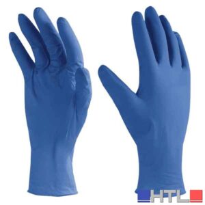 GUANTO MONOUSO IN NITRILE 'ONE SHOT BLUE' UPOWER Tg. L - Confezione 100 pezzi