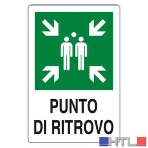 CARTELLO' PUNTO DI RITROVO' 20x30 cm (Confezione da 10 pezzi)
