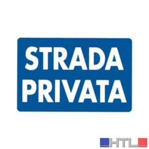 CARTELLO 'STRADA PRIVATA' 20x30 cm (Confezione da 10 pezzi)