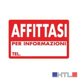 CARTELLO 'AFFITTASI' 20x30 cm (Confezione da 10 pezzi)
