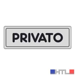 ETICHETTA 'PRIVATO' 15x5 cm (Confezione da 10 pezzi)