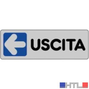 ETICHETTA 'USCITA SX' 15x5 cm (Confezione da 10 pezzi)