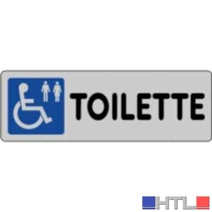 ETICHETTA 'TOILETTE DISABILI' 15x15 cm (Confezione da 10 pezzi)
