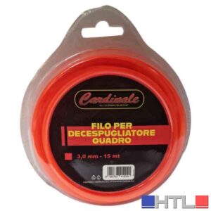 FILO PER DECESPUGLIATORE QUADRO CARDINALE 3,0 mm x 15 mt