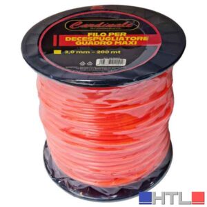 FILO PER DECESPUGLIATORE QUADRO MAXI CARDINALE 3,0 mm x 200 mt
