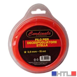 FILO PER DECESPUGLIATORE STELLA CARDINALE 3,0 mm x 15 mt