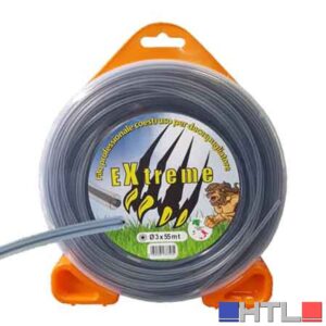 FILO PER DECESPUGLIATORE PROFESSIONALE CO-ESTRUSO QUADRO 'EXTREME' 3,0 mm x 15 mt