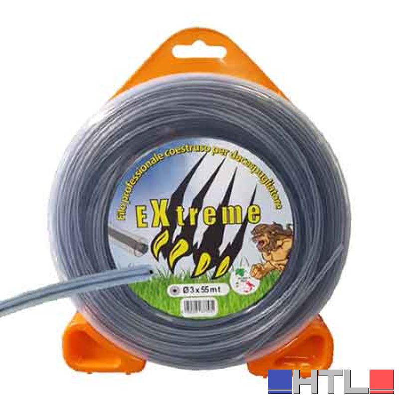 FILO PER DECESPUGLIATORE PROFESSIONALE CO-ESTRUSO QUADRO 'EXTREME' 3,0 mm x 15 mt
