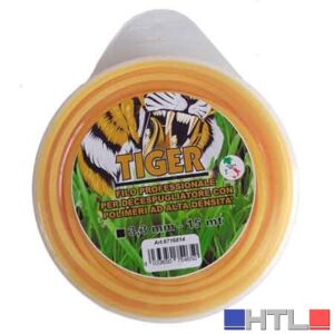 FILO PER DECESPUGLIATORE PROFESSIONALE QUADRO 'TIGER' 3,0 mm x 15 mt