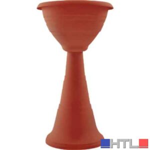 FIORIERA 'CAMPANA' A COLONNA Ø 39x70h cm - Colore bianco