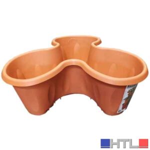 VASO 'TRIFOGLIO' Ø 40 cm x 16 h - Colore Terracotta