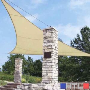 VELA OMBREGGIANTE TRIANGOLARE CARDINALE 3,6x3,6x3,6 mt