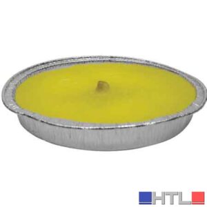 FIACCOLA ALLA CITRONELLA IN STAGNOLA Ø 11x2h cm