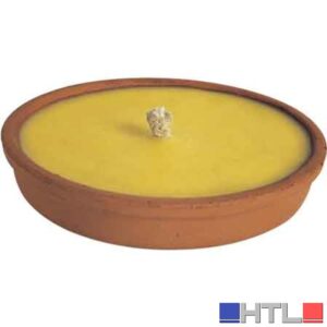 FIACCOLA ALLA CITRONELLA IN TERRACOTTA Ø 11x2,5h cm