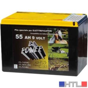BATTERIA A SECCO PER ELETTRIFICATORI 9V - 130 Ah - durata 13000 ore