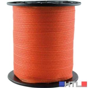 BANDA PER RECINTI ELETTRICI H 10 mm, bobina 200 mt - Colore Arancione