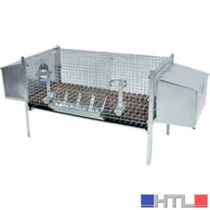 GABBIA PER CONIGLI DUE FATTRICI cm 100x50x70h
