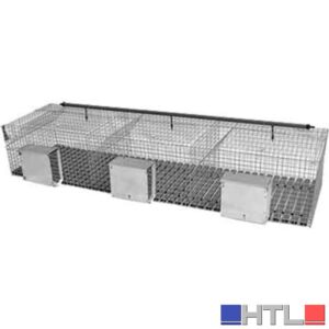 GABBIA PER CONIGLI FATTRICI TRE FORI cm 183x50x33h