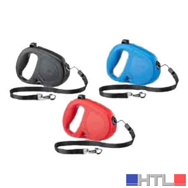 GUINZAGLIO PER CANI 'FLIPPY ONE' 4,5 mt, Per cani fino a 12 Kg - Colore Nero
