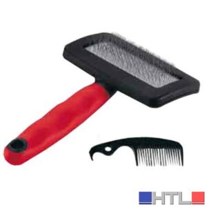 SPAZZOLA CARDATRICE PER CANI E GATTI Tg. L - cm 16,5x11,4x3,3h