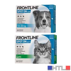 ANTIPARASSITARIO 'SPOT ON' FRONTLINE  Per cani 10-20Kg - 4 Pipette
