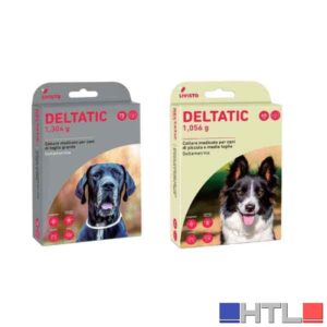 COLLARE ANTIPARASSITARIO 'DELTATIC' LIVISTO 60 cm - Per cani taglia piccola/media