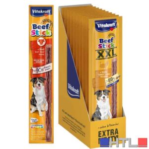 SNACK PER CANI 'BEEF STICK' VITAKRAFT 12 gr - Gusto manzo (Confezione da 50 pezzi)