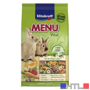MANGIME PER CONIGLI 'MENU' VITAKRAFT 1 Kg (Confezione da 5 pezzi)