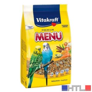MANGIME PER PAPPAGALLINI 'MENU' VITAKRAFT 1 Kg (Confezione da 5 pezzi)