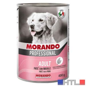 PATE' PER CANI MORANDO 400 gr, Gusto agnello - Per cani adulti (Confezione da 24 pezzi)