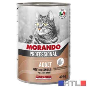 PATE' PER GATTI MORANDO 400 gr, Gusto agnello - Per gatti adulti (Confezione da 24 pezzi)
