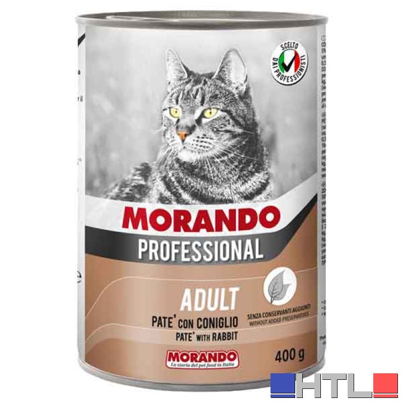 PATE' PER GATTI MORANDO 400 gr, Gusto agnello - Per gatti adulti (Confezione da 24 pezzi)