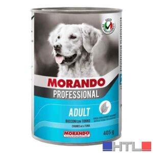 BOCCONI PER CANI MORANDO 405 gr, Gusto pollo e tacchino - Per cani adulti (Confezione da 24 pezzi)
