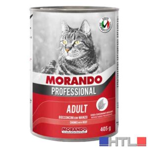 BOCCONCINI PER GATTI MORANDO 405 gr, Gusto agnello e verdure - Per gatti adulti (Confezione da 24 pezzi)