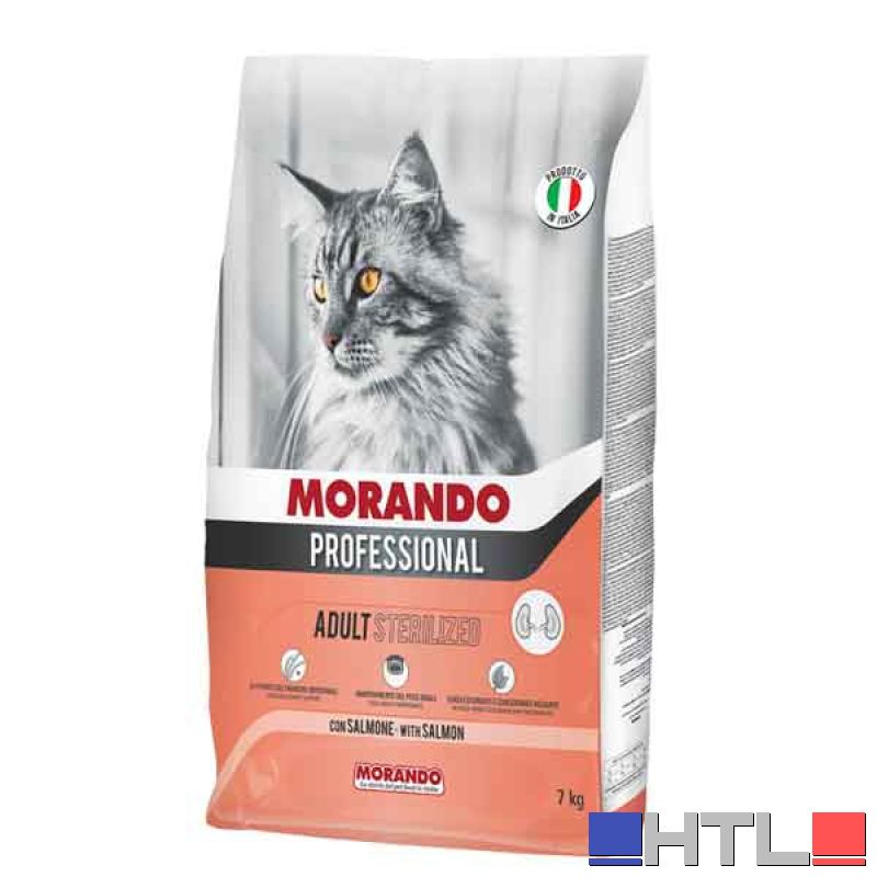CROCCANTINI PER GATTI STERILIZZATI MORANDO 7 Kg, Gusto pollo e vitello - Per gatti adulti