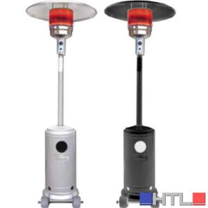 STUFA A GAS 'FUNGO' CARDINALE 12000 Watt - colore nero