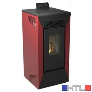 STUFA A PELLET 'STAR' Kw 8,74 - Colore Bordeaux