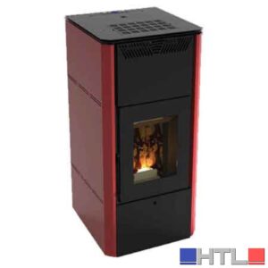 STUFA A PELLET TERMO 'CORVARA 20V' Kw 19,27 - Colore Bordeaux