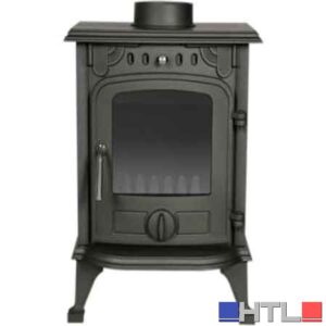 STUFA A LEGNA IN GHISA 'VESUVIO' IDEAL STAR 438x324x609h mm