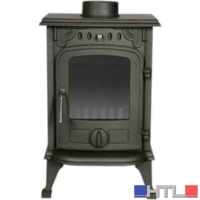 STUFA A LEGNA IN GHISA 'VESUVIO' IDEAL STAR 438x324x609h mm