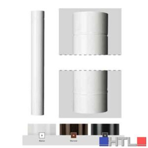 TUBO SMALTATO PER STUFA A LEGNA 'CLASSIC' Ø 100 mm - 100 cm - Colore bianco