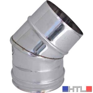 GOMITO A 45° PER CANNE FUMARIE Ø 100 mm