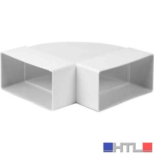 CURVA ORIZZONTALE PER TUBO RETTANGOLARE 110x55 mm
