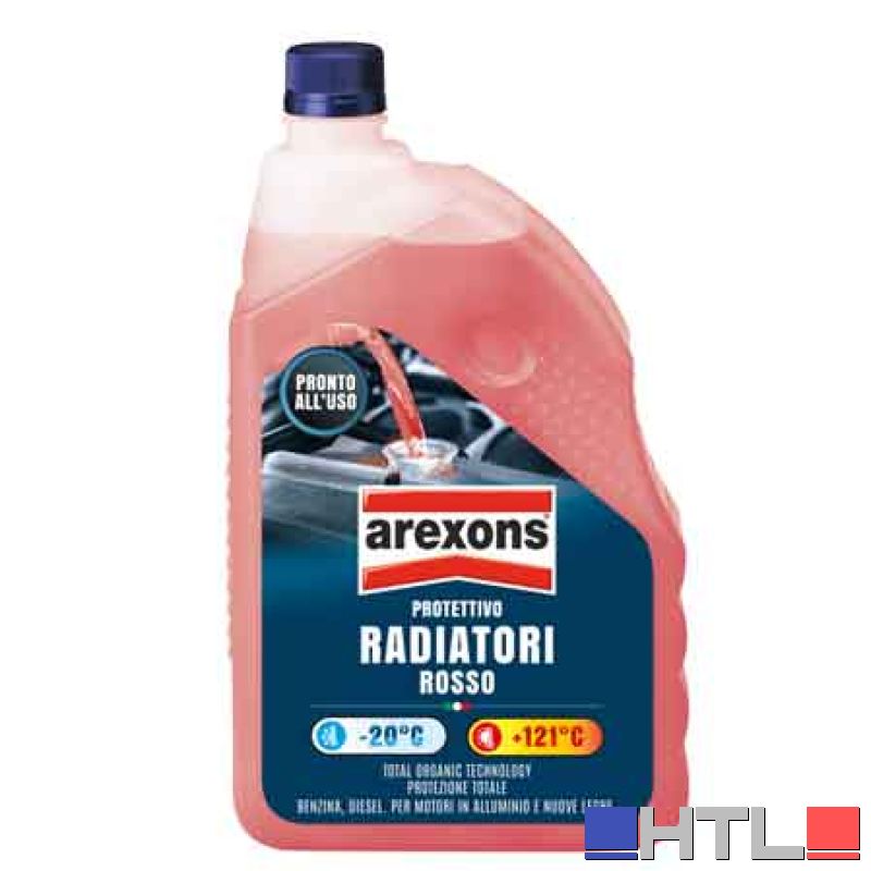 LIQUIDO RADIATORI PRONTO ALL'USO ROSSO AREXONS 2 lt