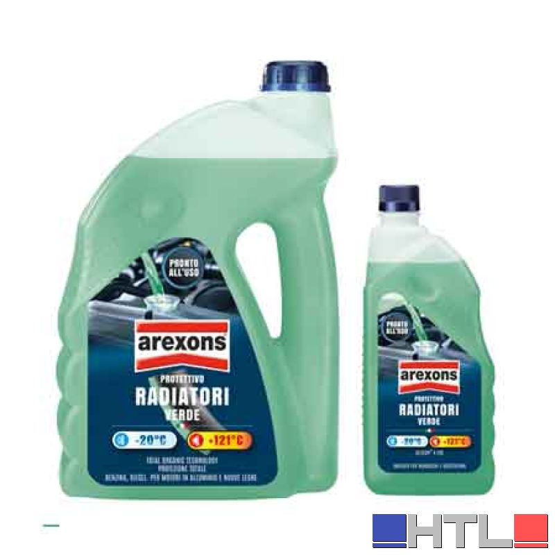 LIQUIDO RADIATORI PRONTO ALL'USO VERDE AREXONS 4 lt