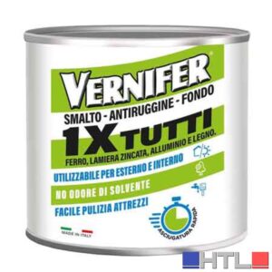 SMALTO ANTIRUGGINE FONDO '1XTUTTI' VERNIFER 500 ml - Antracite antichizzato