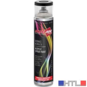 BOMBOLETTA SPRAY ACRILICO UNIVERSALE 600 ML AMBROSOL Bianco lucido RAL 9010 (Confezione da 6 pezzi)