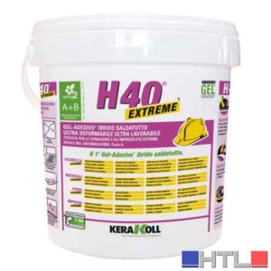 COLLA PER PIASTRELLE IN PASTA 'H40 EXTREME' KERAKOLL 10 Kg - Colore Bianco (Confezione da 10 KG)