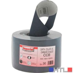 CARTA ABRASIVA 'CCB' Grana 180 - rotolo mm 120x100 mt (Confezione da 100 ML)